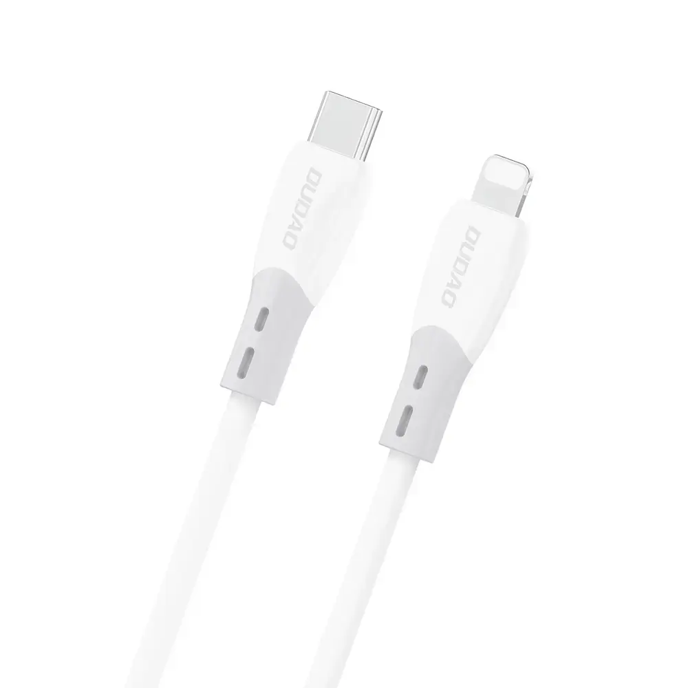Dudao L25SX datu pārraides un uzlādes vads | USB-C uz Lightning | 30W | 2m | balts