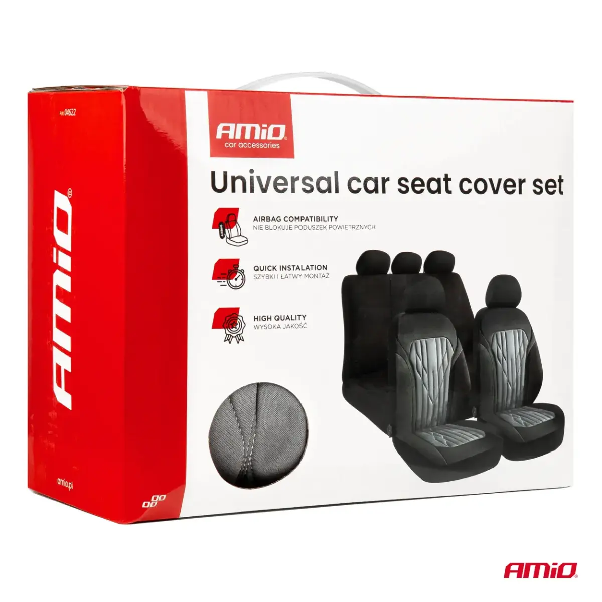Universal car seat cover set SC-22 AMIO-04622