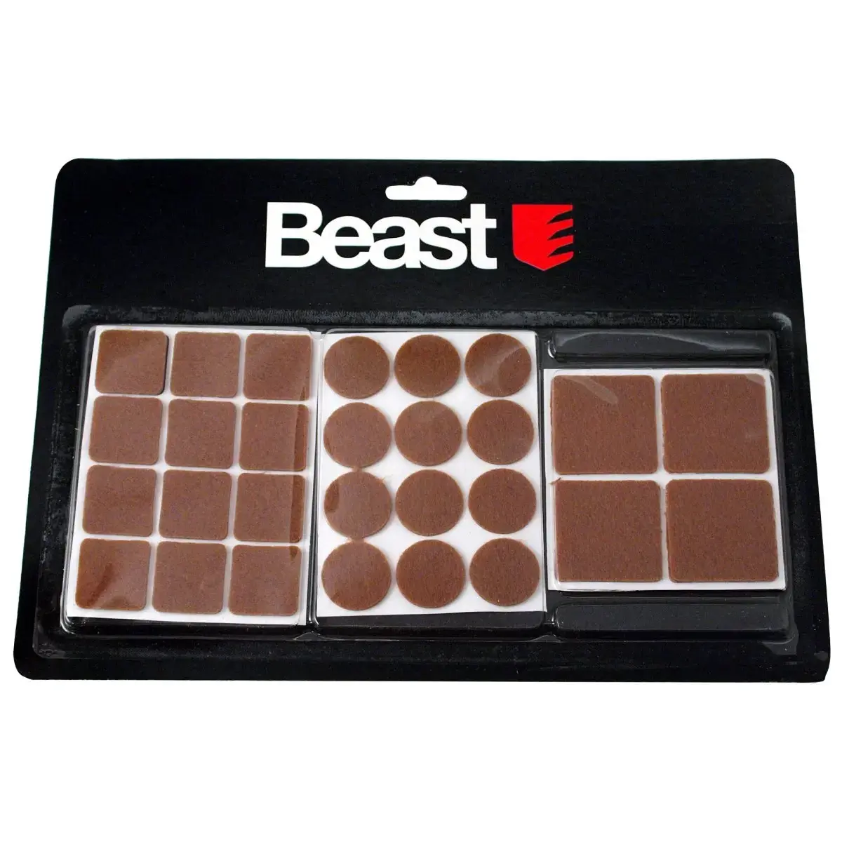 Furniture felt pad set brown 28pcs.