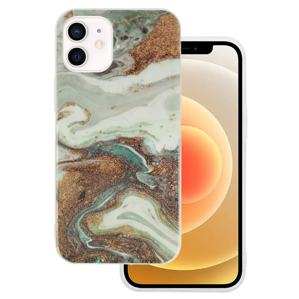 Marble Glitter Case for Iphone 12 Mini Design 5