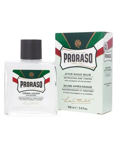 Proraso Green Liquid Aftershave Cream with with Eucalyptus and Menthol 100ml Splash