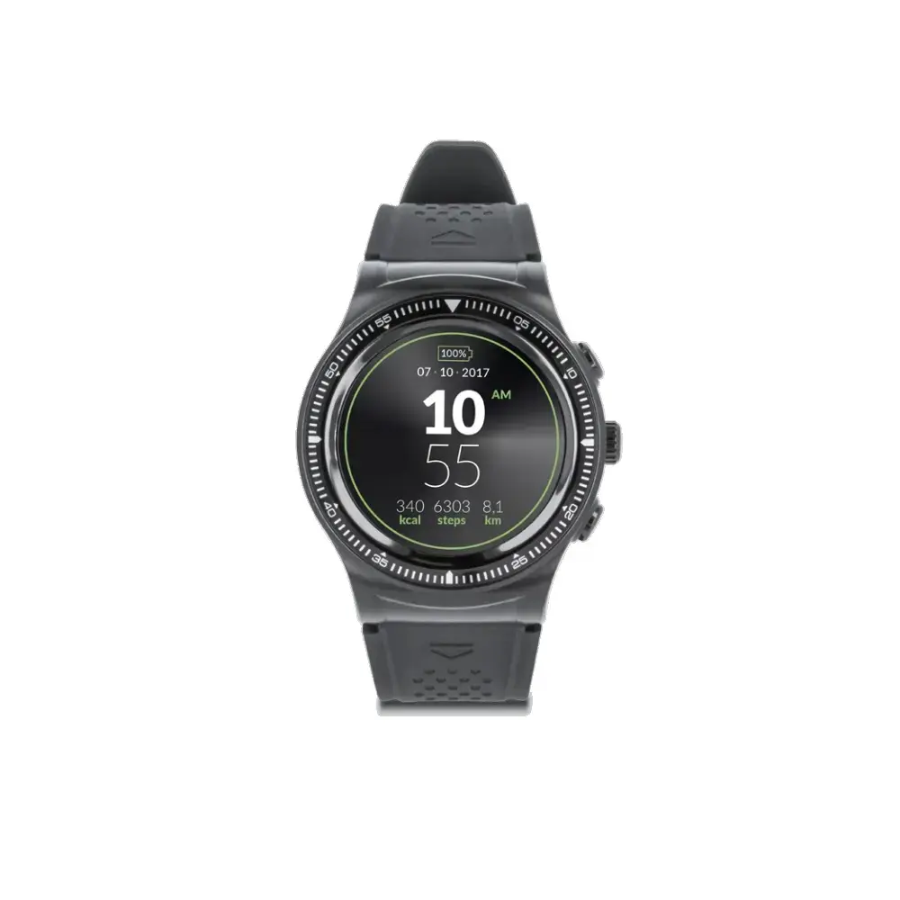 Forever Smart SW-500 Compact Sport Bracelet for Activities with GPS | Pulsometer | IP66 | BT 4.0 | Gorilla Glass | Black