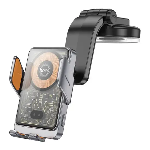 Wireless car phone holder Hoco 15 W windshield / dashboard HW8 black