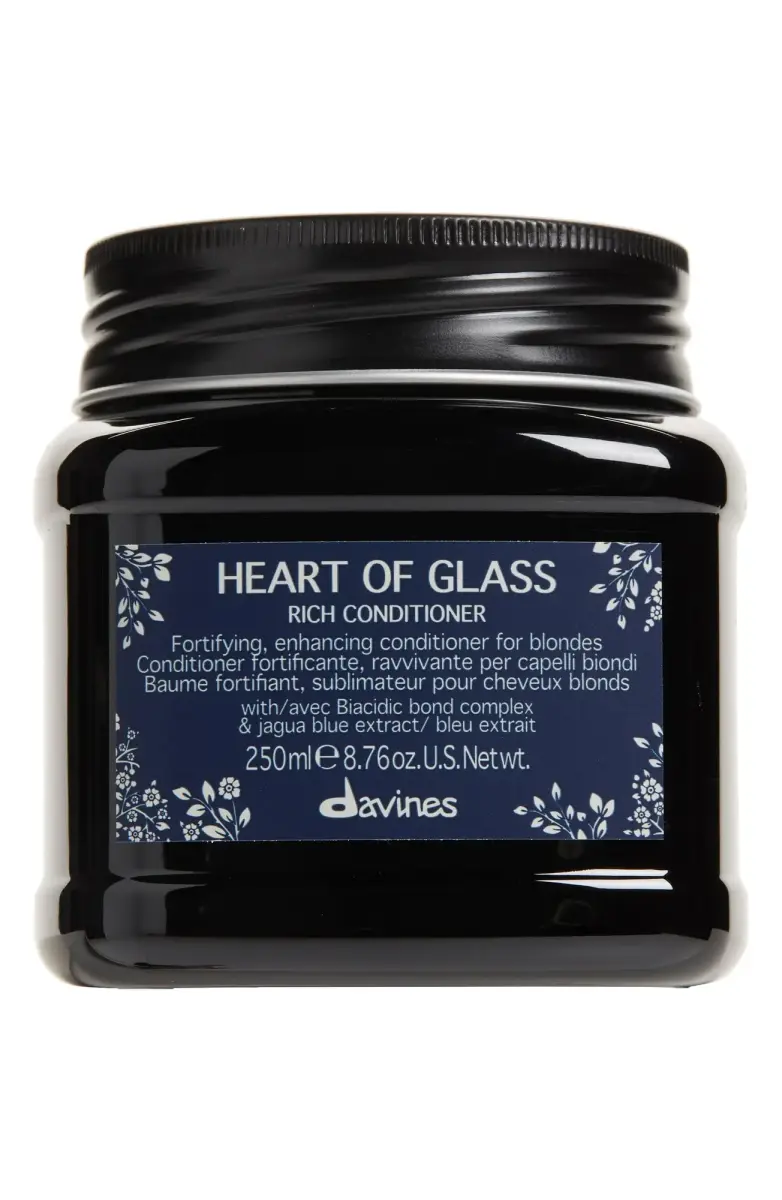 Davines Heart of Glass Rich Conditioner for Blondes 3.1 Oz/ 90 Ml