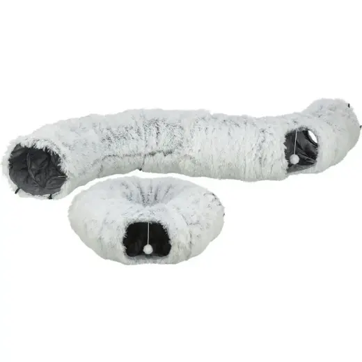 Rotaļlieta kaķiem -Trixie Harvey play tunnel/donut, plush, ø 25 × 160 cm