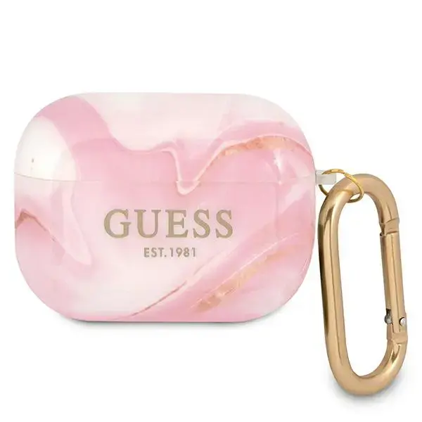 Guess GUAPUNMP AirPods Pro cover pink Marble Collection