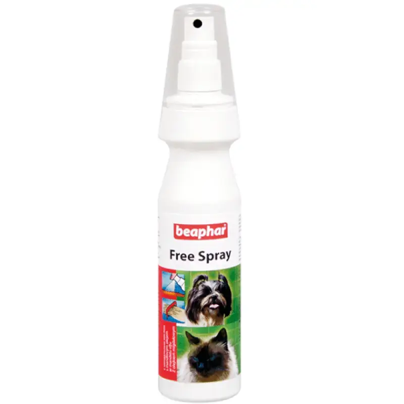 Aerosols pret spalvas savelšanos suņiem un kaķiem - Beaphar Free Spray 150ml