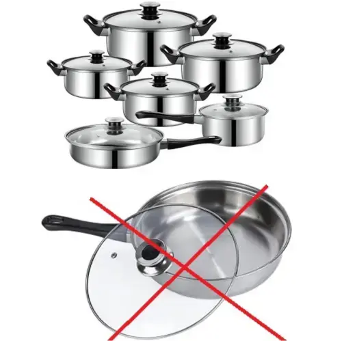 Retoo O068 Pot set with lids (without pan)