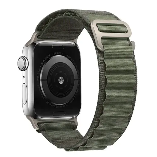 Nylon loop for Apple Watch 42|44|45|49 design 2 green