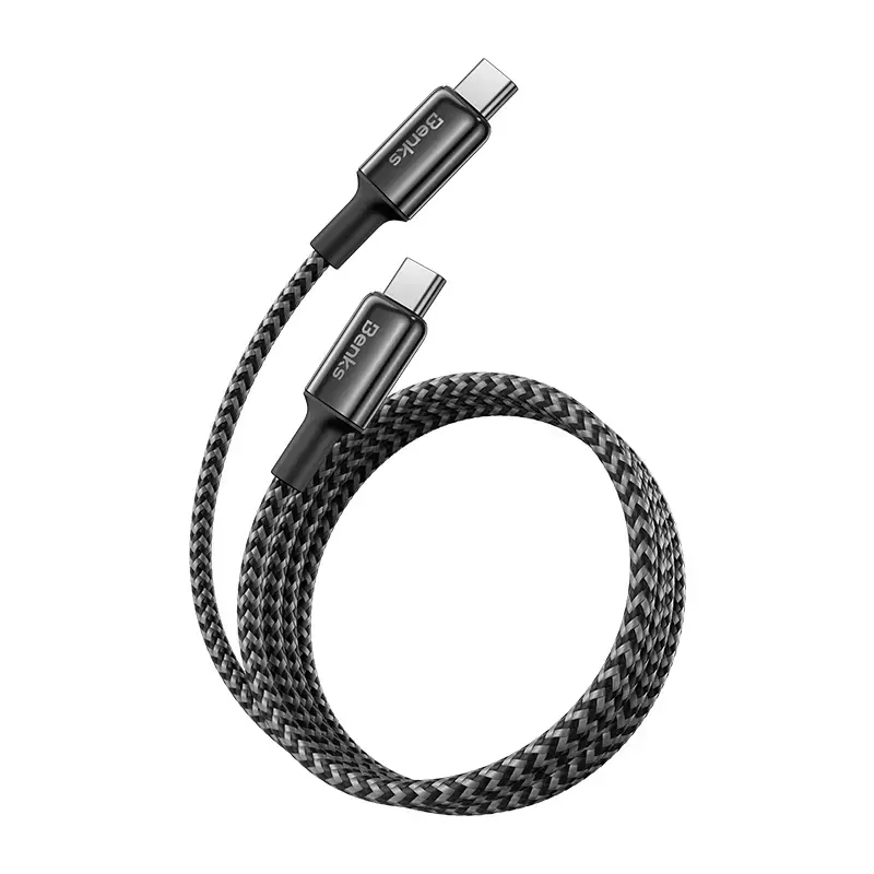 Benks D49 data transfer and charging cable | USB-C to USB-C | 60W | 1.2m | black