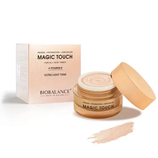Bio Balance, Magic Touch, Brightening & Covering, Primer, Concealer & Foundation 3-In-1, Ultra Light, 30 ml