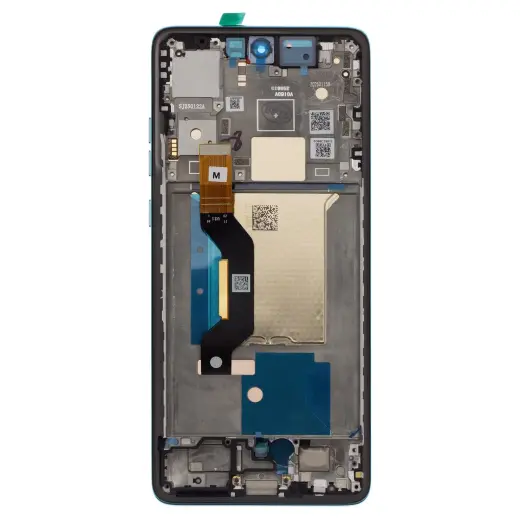 Motorola Edge 60 Fusion LCD Display + Touch Unit + Front Cover Amazonite (Service Pack)
