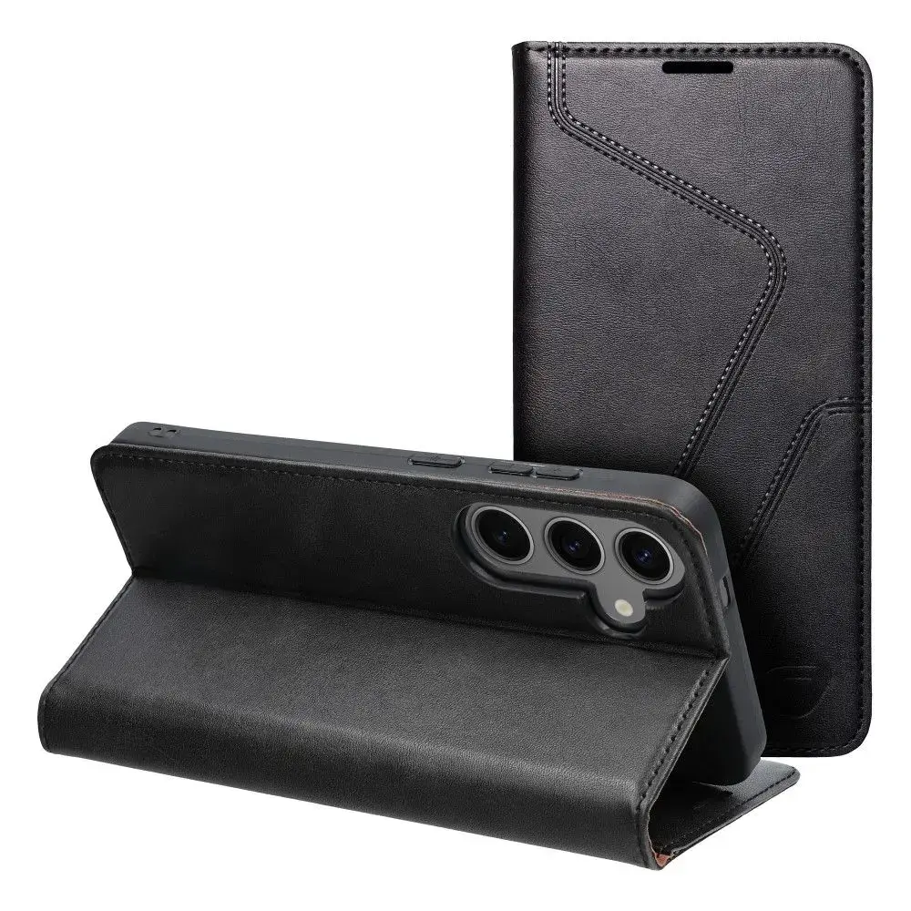 FORCELL F-PROTECT RFID Blocker book case for SAMSUNG S24 Plus black