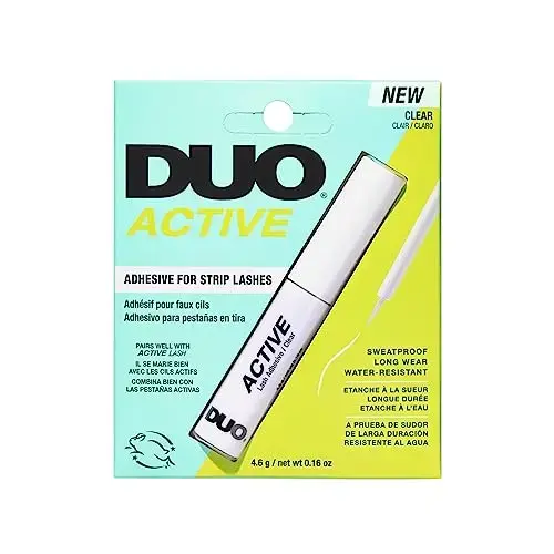 DUO Active Adhesive Brush for Strip Lashes, Clear