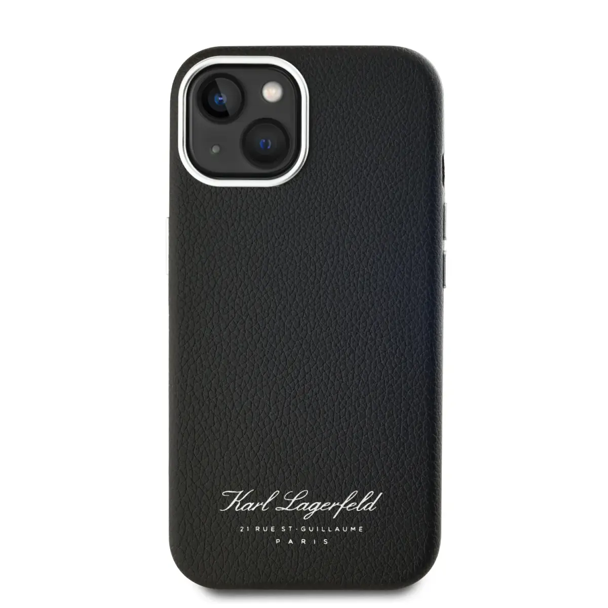 Karl Lagerfeld Grained PU Hotel RSG Case for iPhone 13 Black