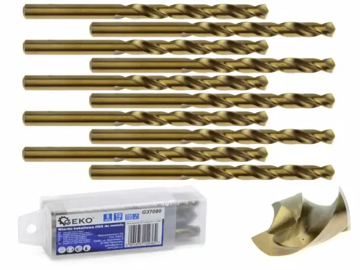 HSS sraigtinis grąžtas metalui su kobaltu 8 mm