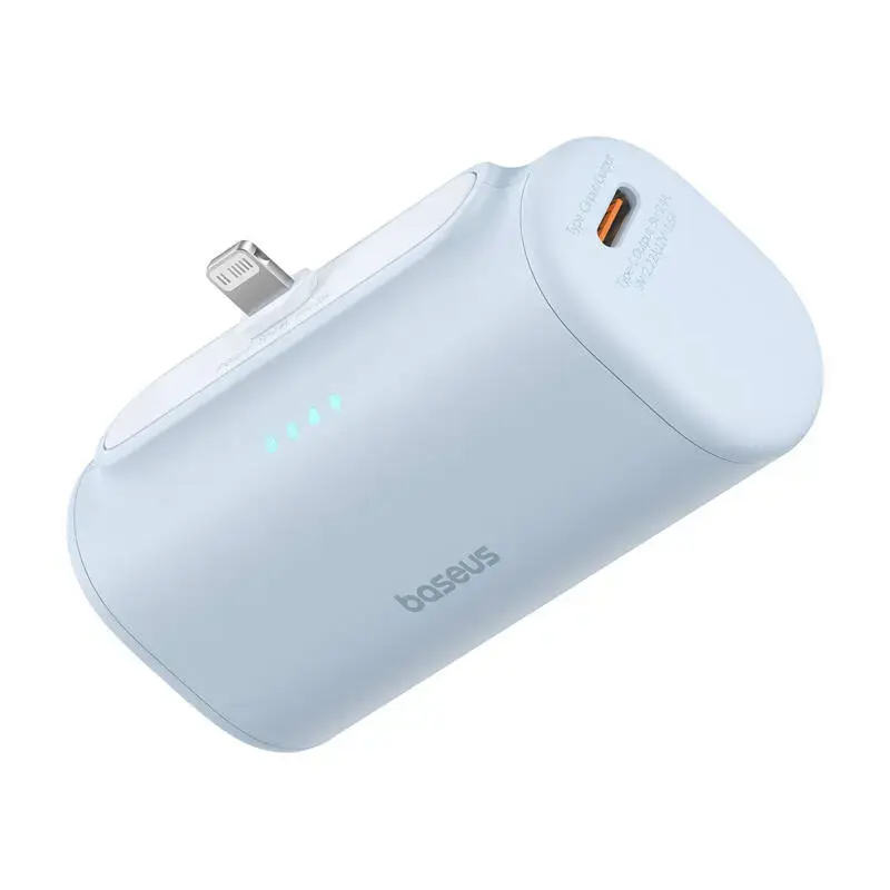 Baseus Compact IP ārējais akumulators (powerbank) | 5000 mAh | 20W | USB-C, Lightning | zils