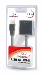 Gembird Переходник USB-HDMI - черный