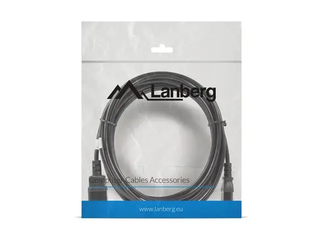 Extension power cable IEC 320 C13 - C14 VDE 5M black