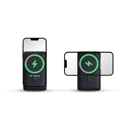 Baseus Magnetic Bracket Power Bank with MagSafe Wireless Charging 10000mAh 20W Overseas Edition Blue (PPCX000203) + USB Type C Baseus Xiaobai Series 60W 0.5m
