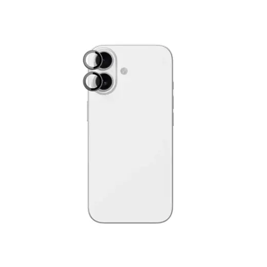 AmazingThing Lens Glass for iPhone 17 with Black Aluminum Frame