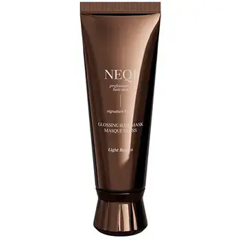 NEQI Glossing Mask Light Brown - Maska pro světle hnědé vlasy 120ml