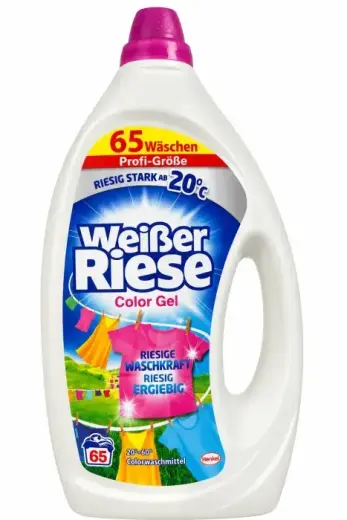 Weißer Riese Color Gel 2.925 L — Laundry Detergent Gel for Coloured Clothes, 65 Washes