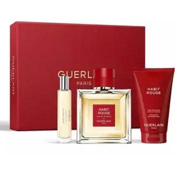 Guerlain Habit Rouge Gift Set EDT 100 ml, shower gel 75 ml and miniature EDT 10 ml 100ml