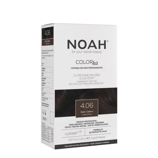 Noah, Permanent Hair Colour, Permanent Hair Dye, 4.06 Brown Chestnut, 140 ml