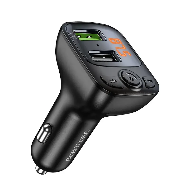 Borofone BC41 automašīnas FM raidītājs USB | Micro SD | Bluetooth 5.0 | FLAC | QC 3.0A