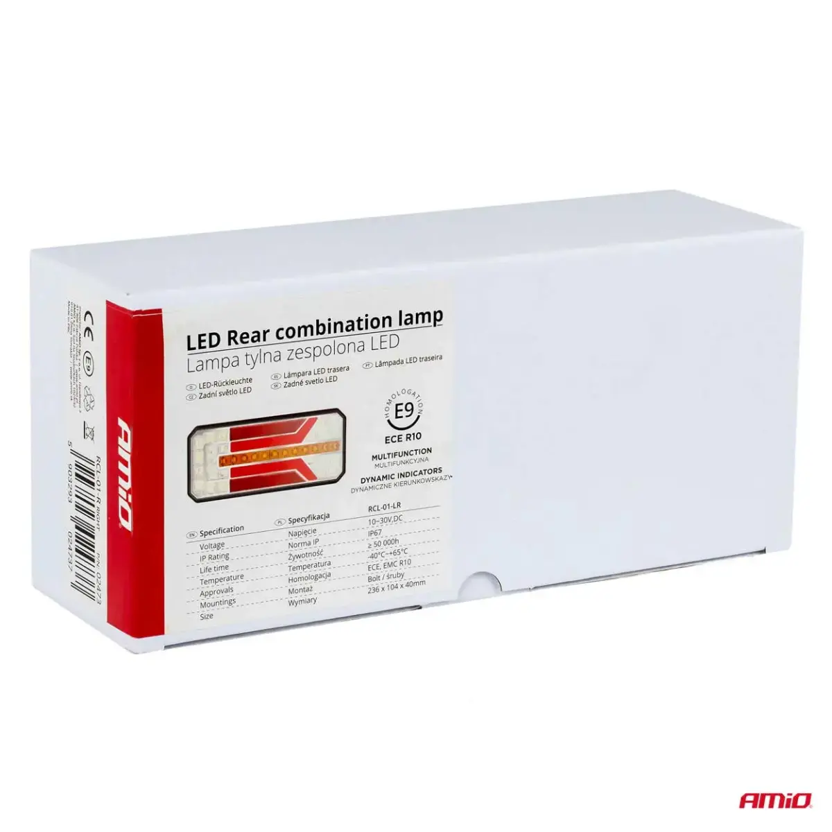 Rear combination LED lamp AMiO RCL-01-LR dynamic, right