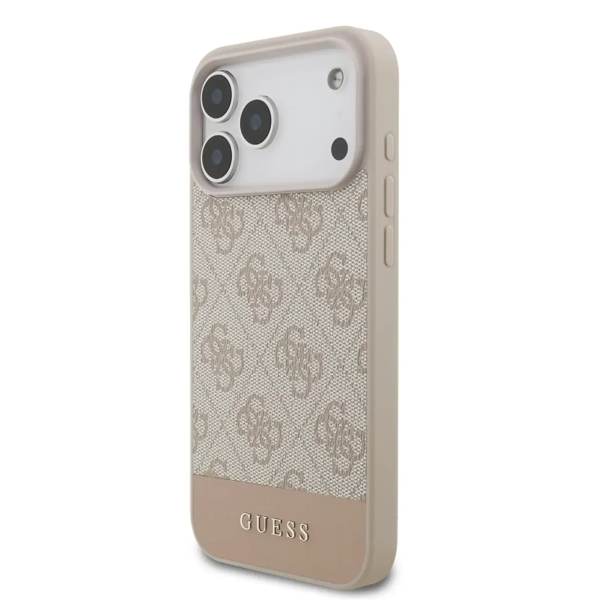 Guess 4G Stripe maciņš telefonam iPhone 17 Pro Max rozā