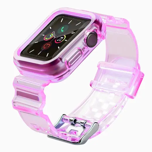 Išmaniojo laikrodžio dirželis Apple Watch (44 mm) | silikoninis | raudonas