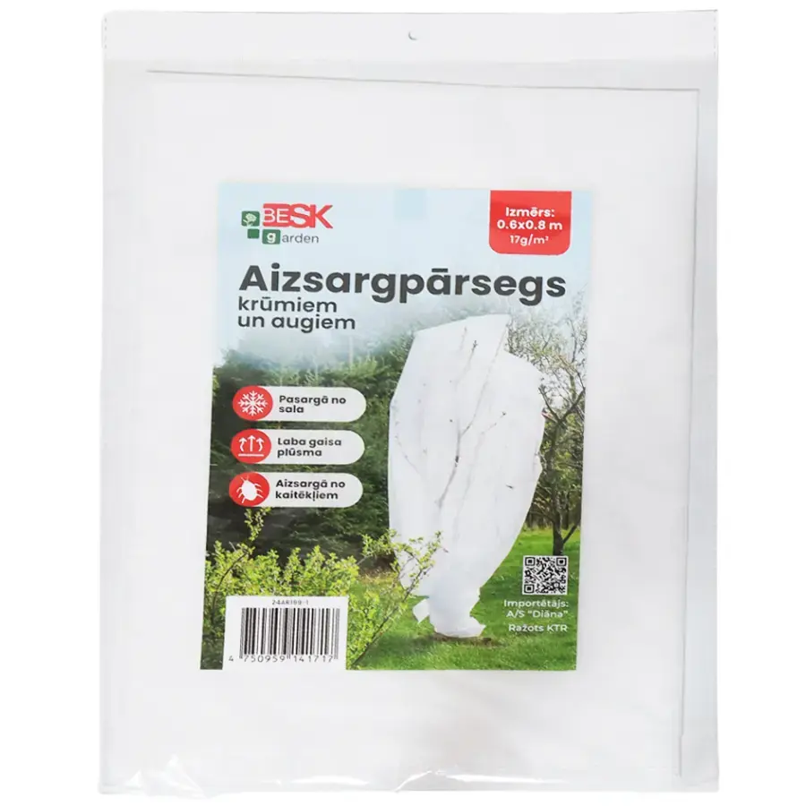 Protective cover for shrubs/plants against cold 0.6x0.8m, 17g/m2