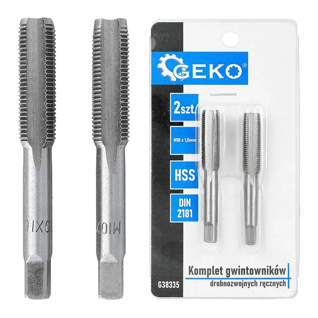 Fine Thread Taps (2 pcs set) M10x1.0mm