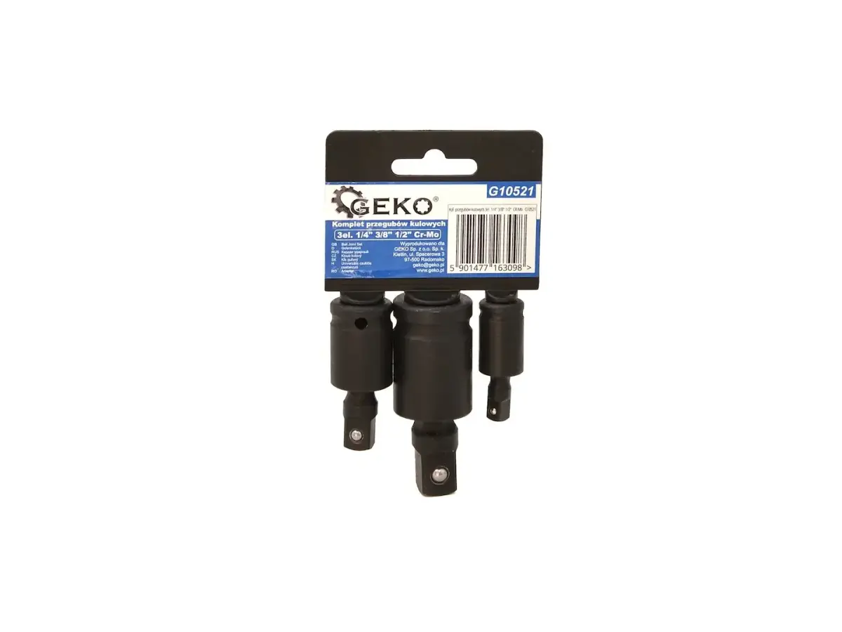 Ball Joint Set, 3 pcs, 1/4", 3/8", 1/2", Cr-Mo