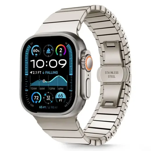 TECH-PROTECT LINKBAND APPLE WATCH 6 | 7 | 8 | 9 | 10 | SE | ULTRA 1 | 2 (44 | 45 | 46 | 49 MM) TITANIUM