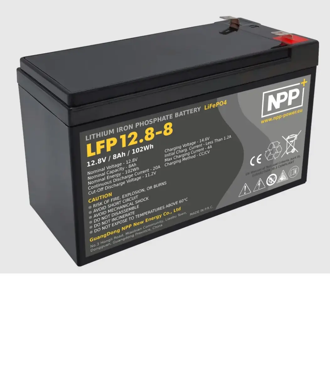NPP Battery LiFePO4 12.8V 8Ah
