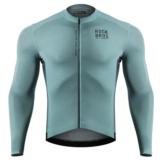 Rockbros 15120015017 ROAD TO SKY men's cycling jersey long sleeve M - gray-blue