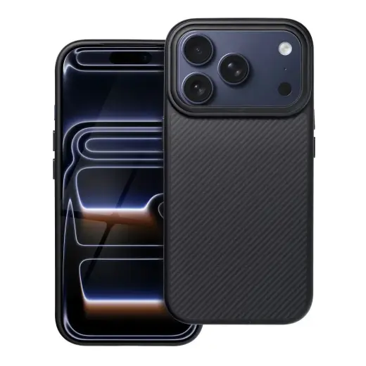 Carbon Elite Mag phone case with MagSafe support for iPhone 17 Pro black