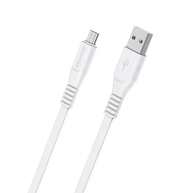 Borofone Cable BX23 Wide Power - USB to MicroUSB - 2,4A 1 metre white