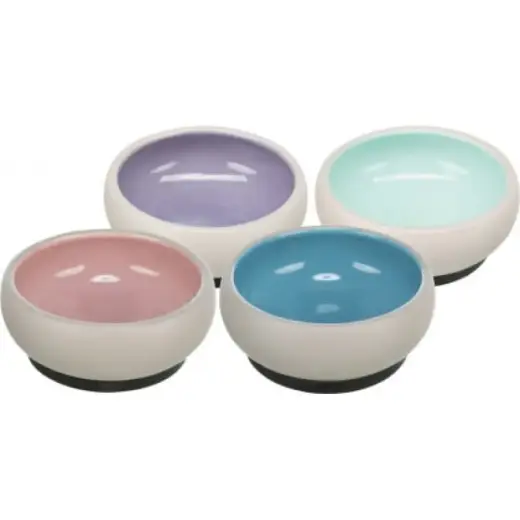 Bļoda dzīvniekiem, keramika - Trixie Bowl, ceramic/rubber band, 0.3l / 11cm, 1 gab