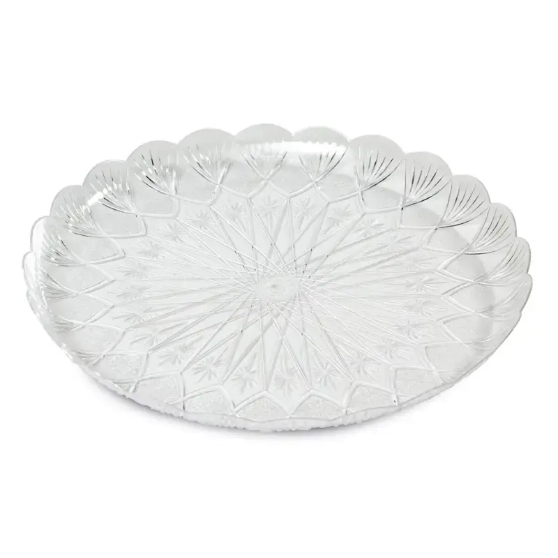 Plastmasas paplātes caurspīdīgas komplekts 2 gab. Easy Bake Ø33cm
