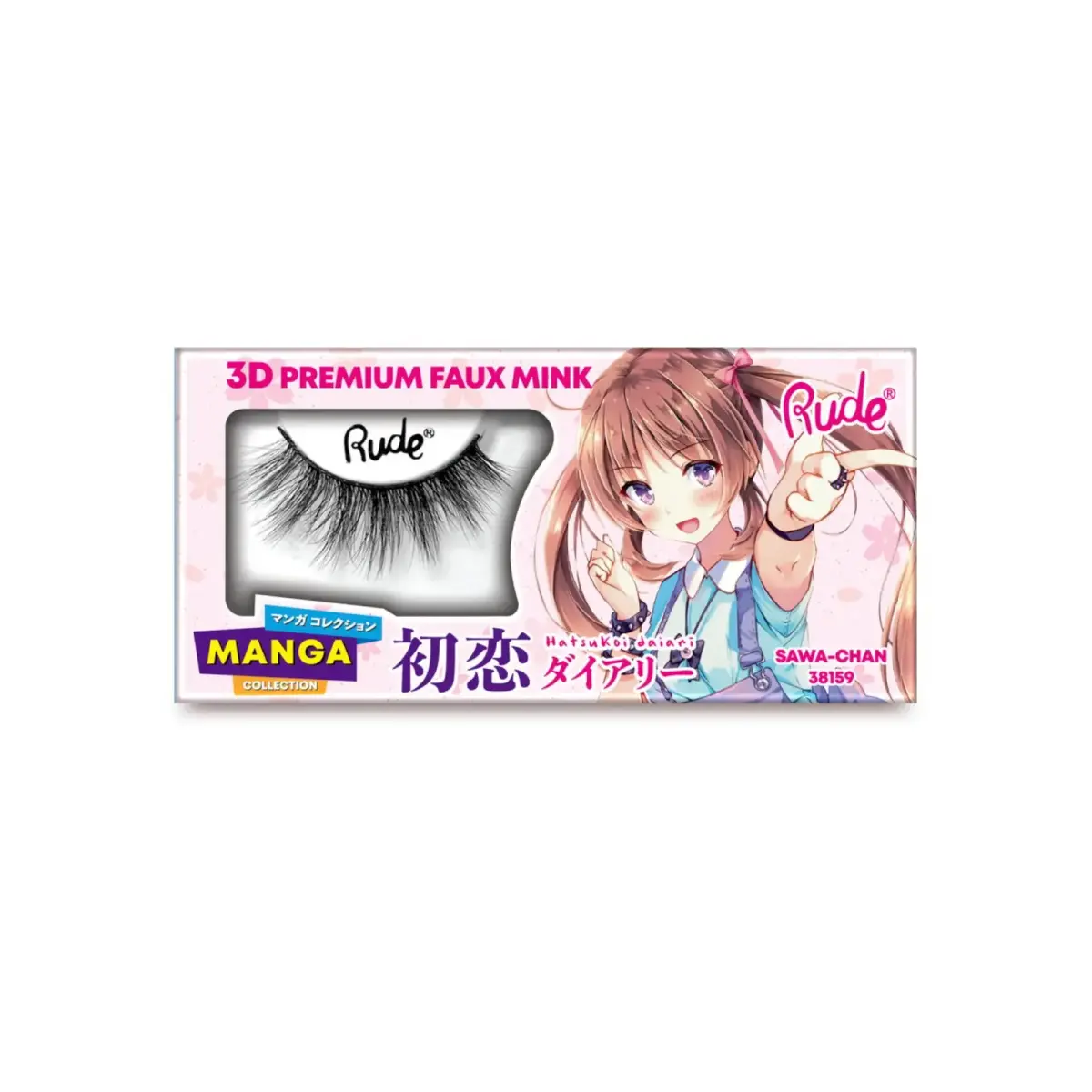 Rude Cosmetics, Chibi Manga Faux Mink - Sawa-Chan, False Eyelashes