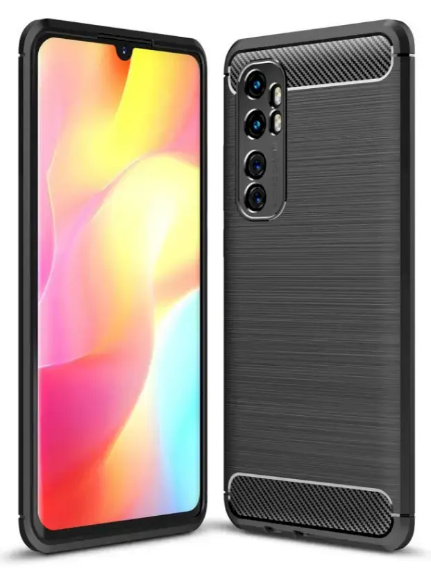 Fusion Trust Back Case Silicone Case For Xiaomi Mi Note 10 Lite Black