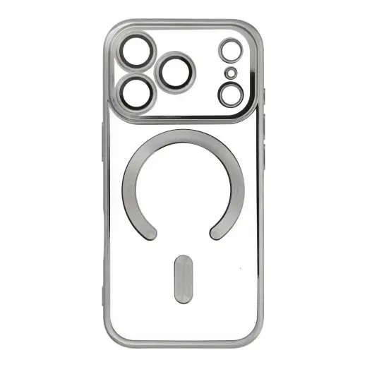 Electro Mag telefono dėklas su MagSafe palaikymu iPhone 17 Pro pilkas
