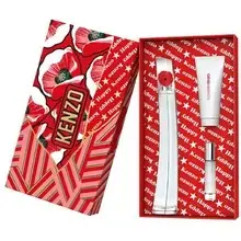 Flower By Kenzo Gift Set EDP 50 ml, body lotion 75 ml, and EDP miniature 10 ml.