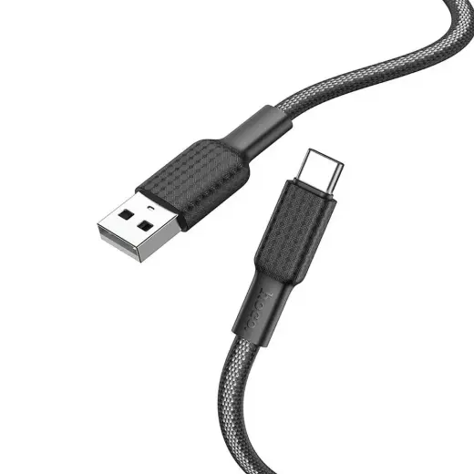 Hoco X69 провод для передачи данных и зарядки | USB-A на USB-C | 15W | 1m | чёрный, белый