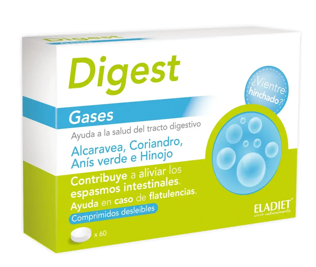 Eladiet Bigest Digest Gases 60 Comp