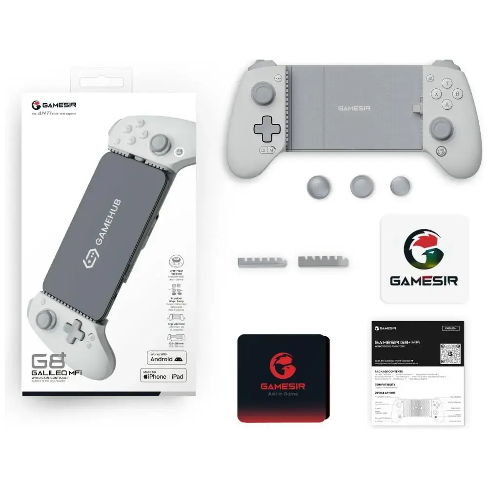 Universal Bluetooth controller for mobile devices GameSir G8+ white